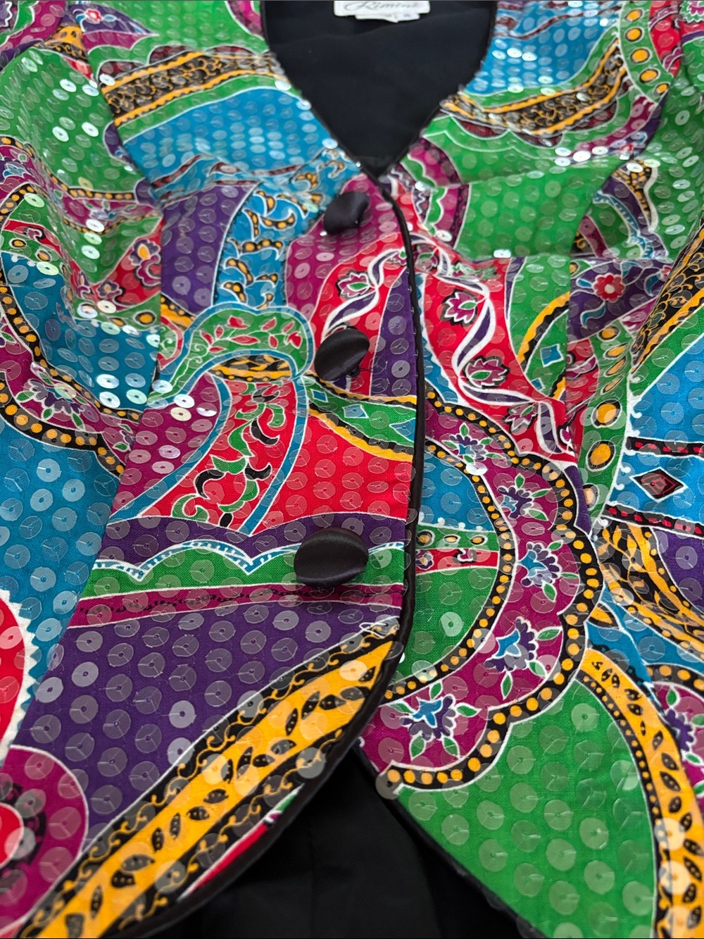 Vintage sequined jacket - Picture 3 of 12